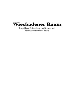 cover image of Wiesbadener Raum